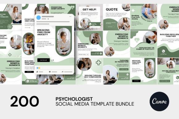 Download Psychology Social Media Canva Bundle - Log Collection
