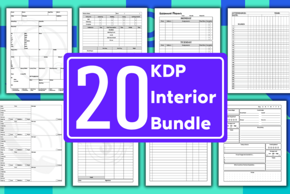 Download KDP Bundle Pack 20 Editable Templates - Premium Resources