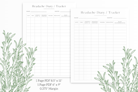 Download Headache Diary / Pain &amp; Migraine Log - Log Collection