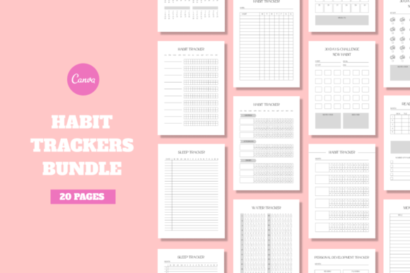 Download Editable Habit Tracker Template Bundle - Bundle Collection